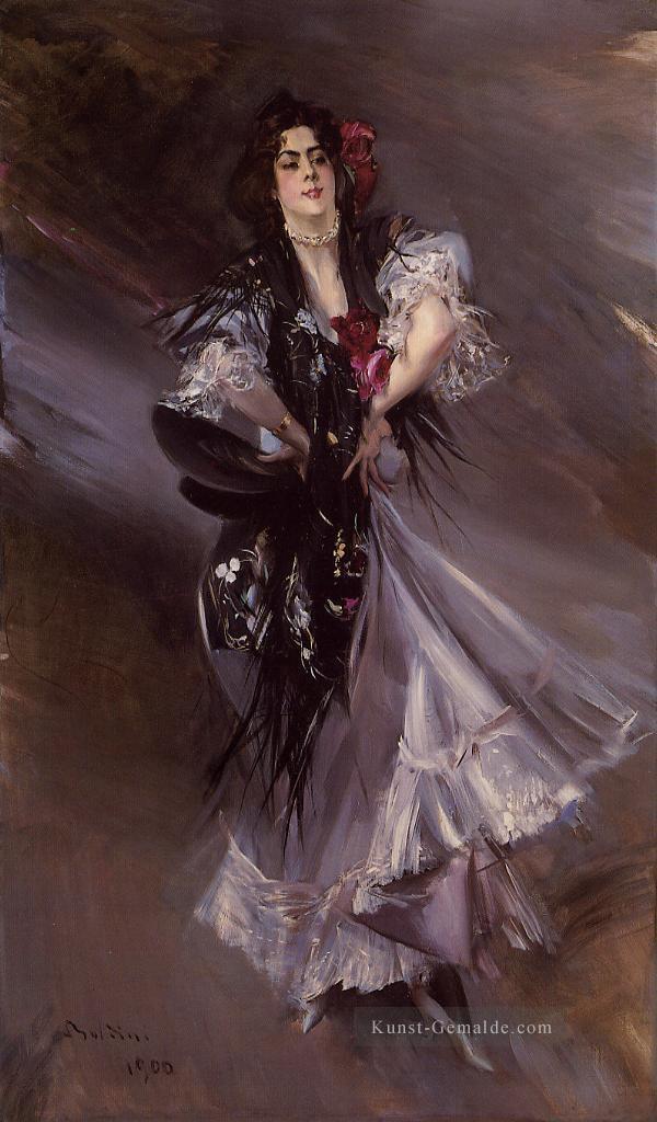 Porträt von Anita de la FerieThe Spanish Dancer genre Giovanni Boldini Ölgemälde
